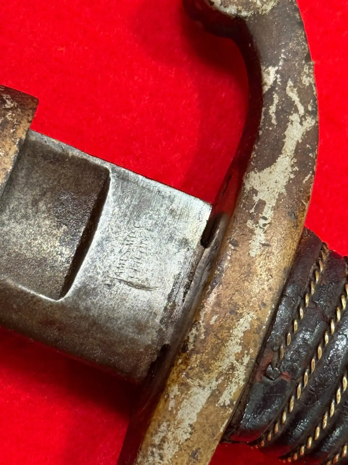 Original US Civil War Ames Artillery Sword Dated 1865 - View 11