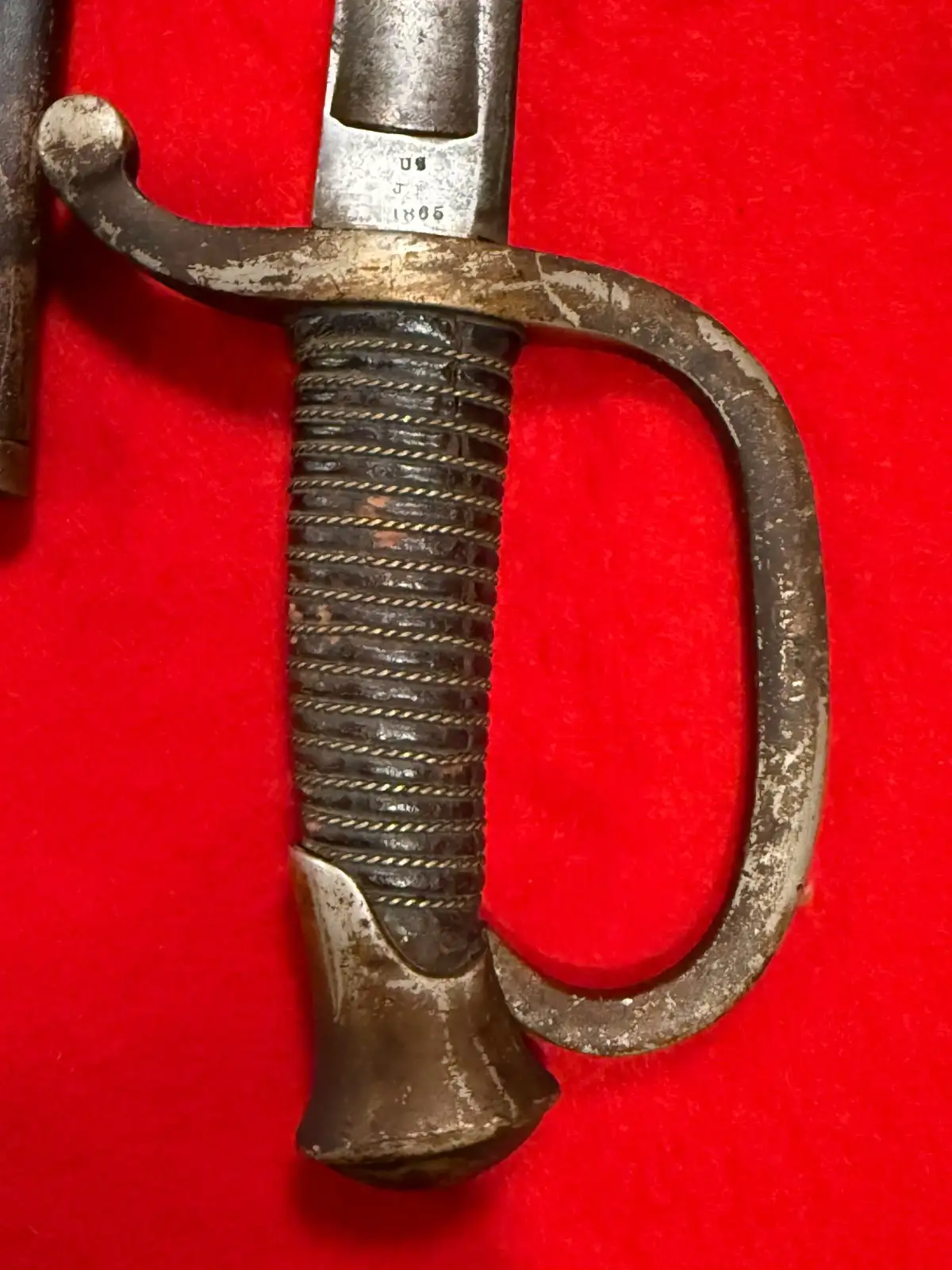 Original US Civil War Ames Artillery Sword Dated 1865 - View 15