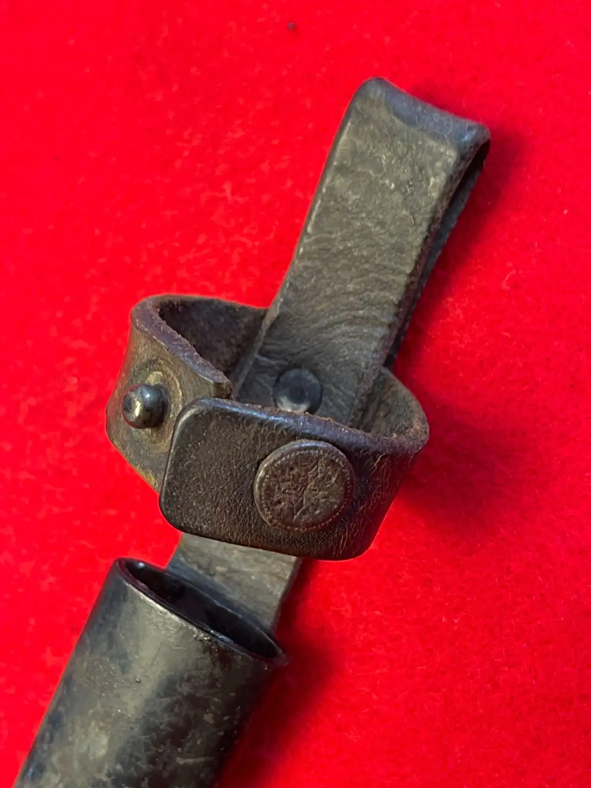 Original German WW1 Trench Boot Knife with Scabbard - View 11