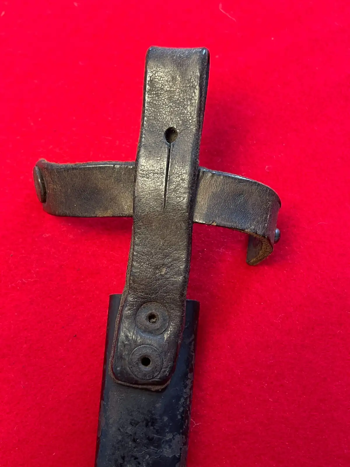 Original German WW1 Trench Boot Knife with Scabbard - View 12