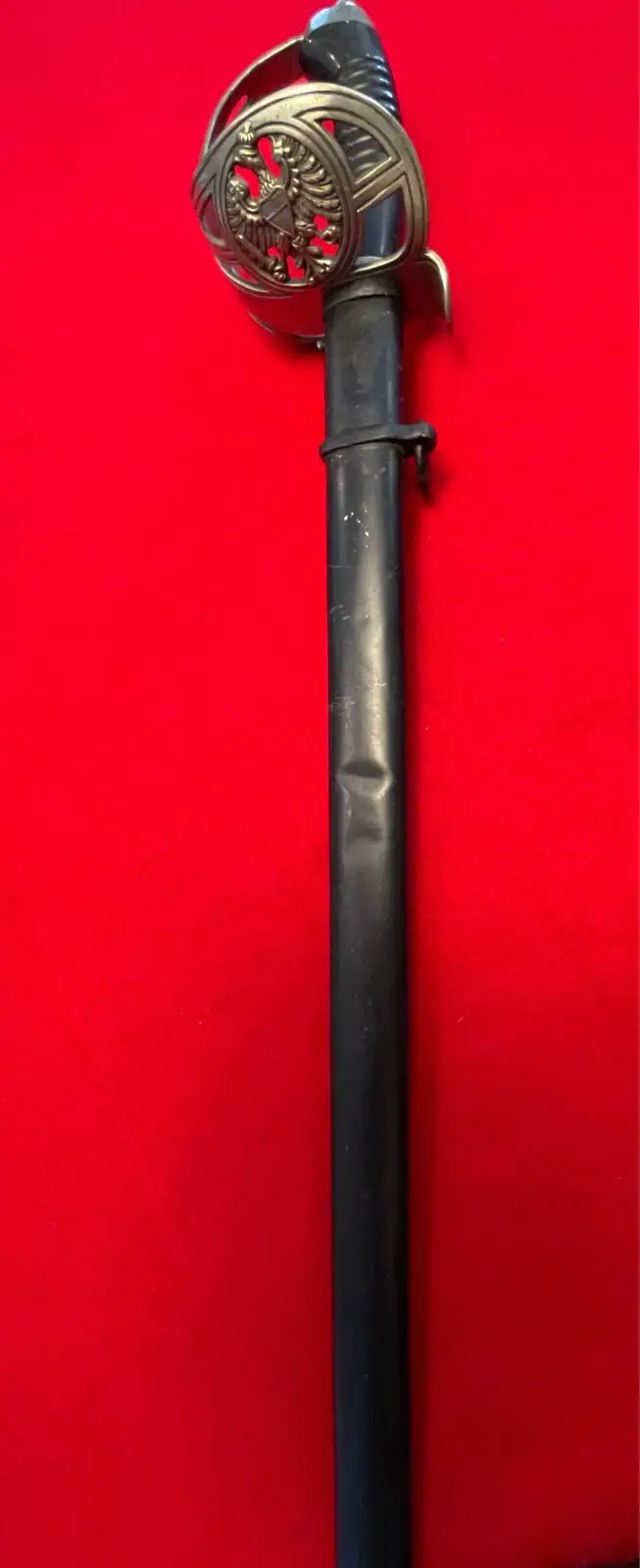 Original German WW1 Officer Sword with Blue Engravings - View 11
