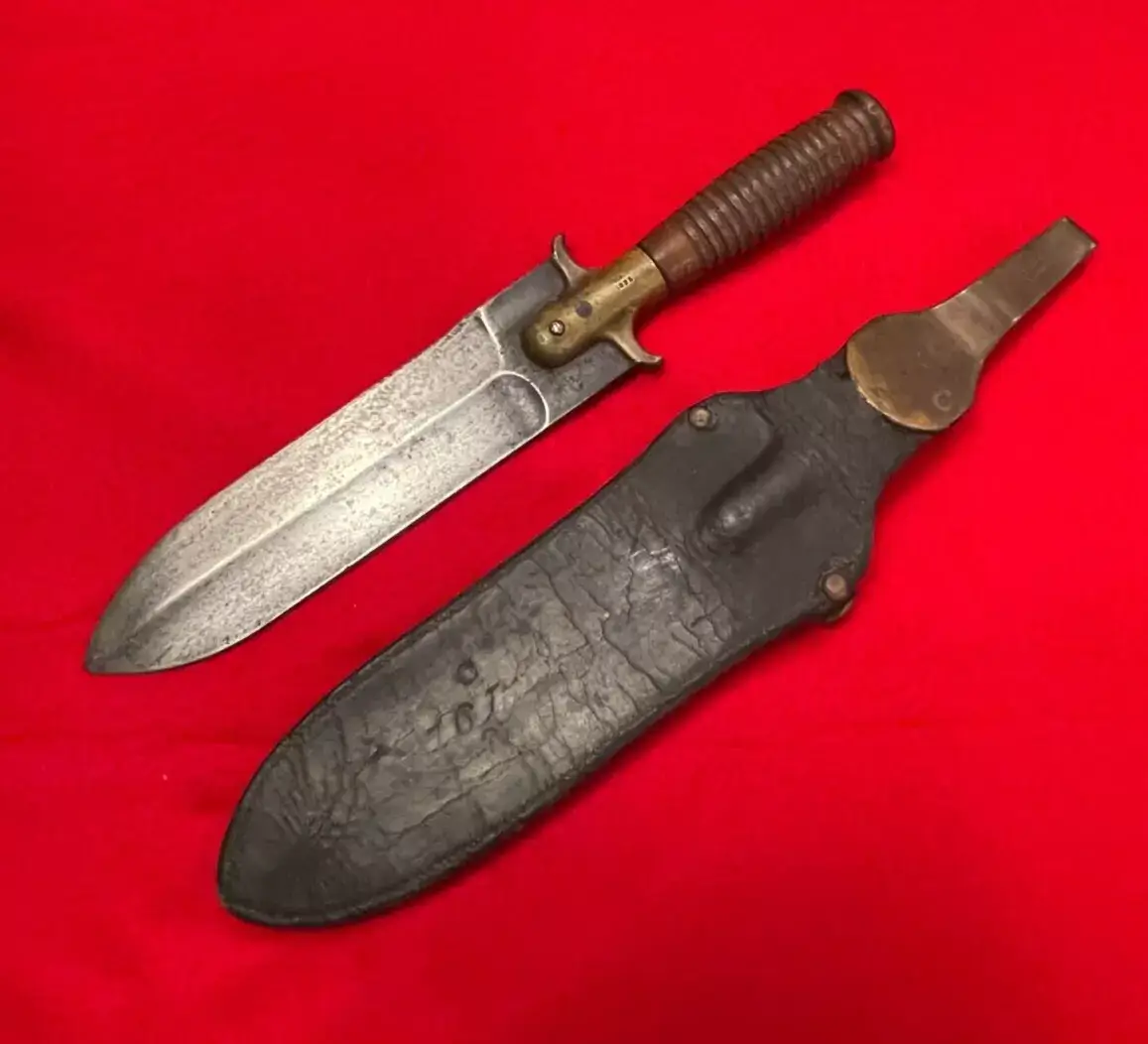 ANTIQUE MODEL 1880 SPRINGFIELD ARMORY HUNTING KNIFE - 3