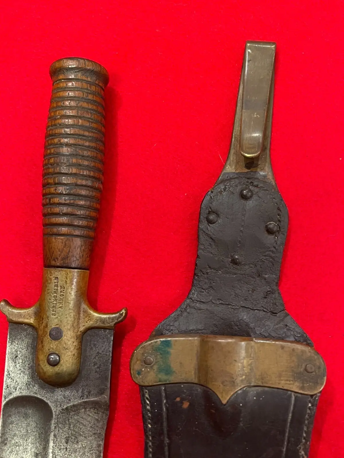 ANTIQUE MODEL 1880 SPRINGFIELD ARMORY HUNTING KNIFE - 9