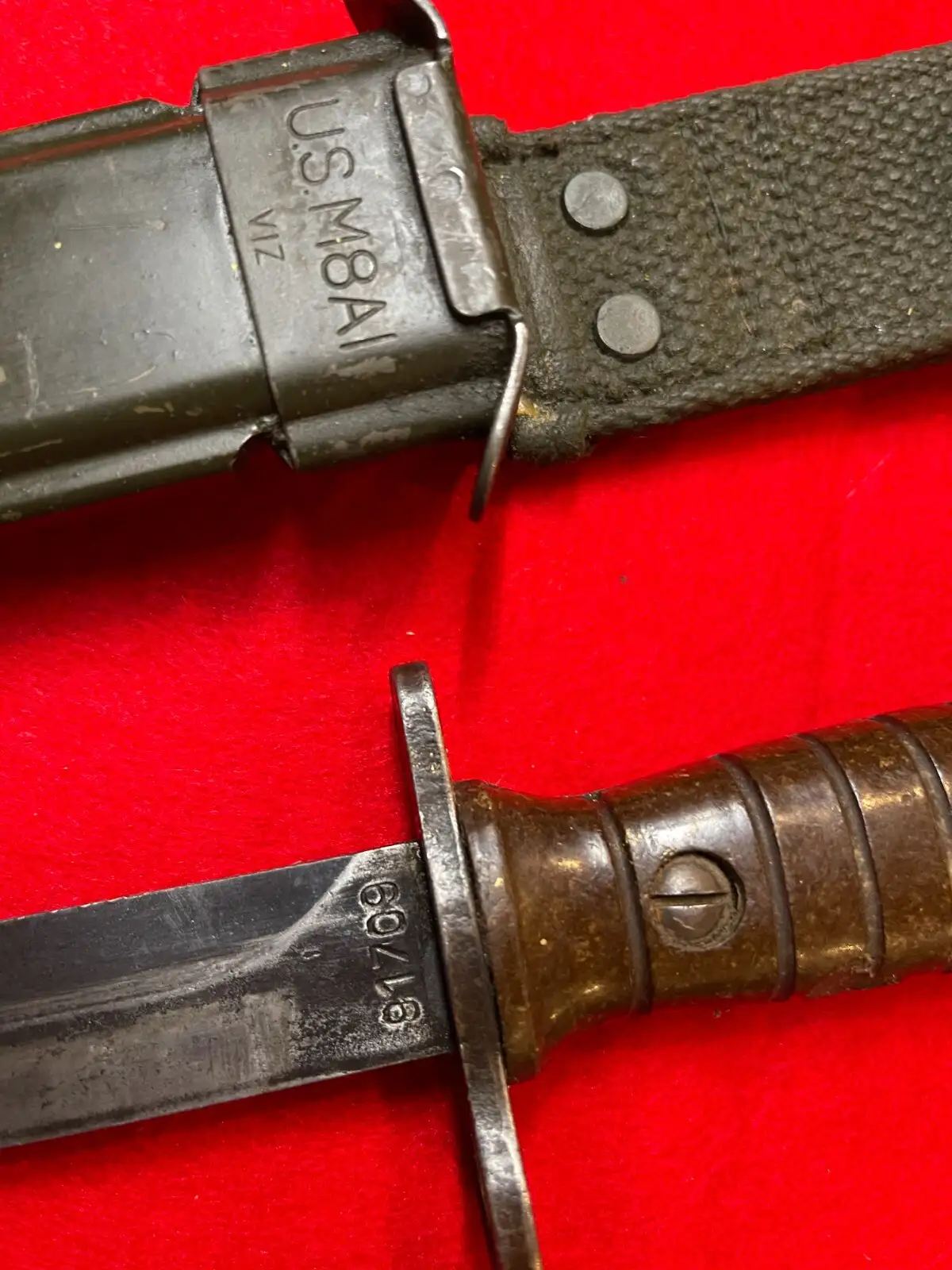 Original US Cold War AET M7 Bayonet Dated 1969 - View 6