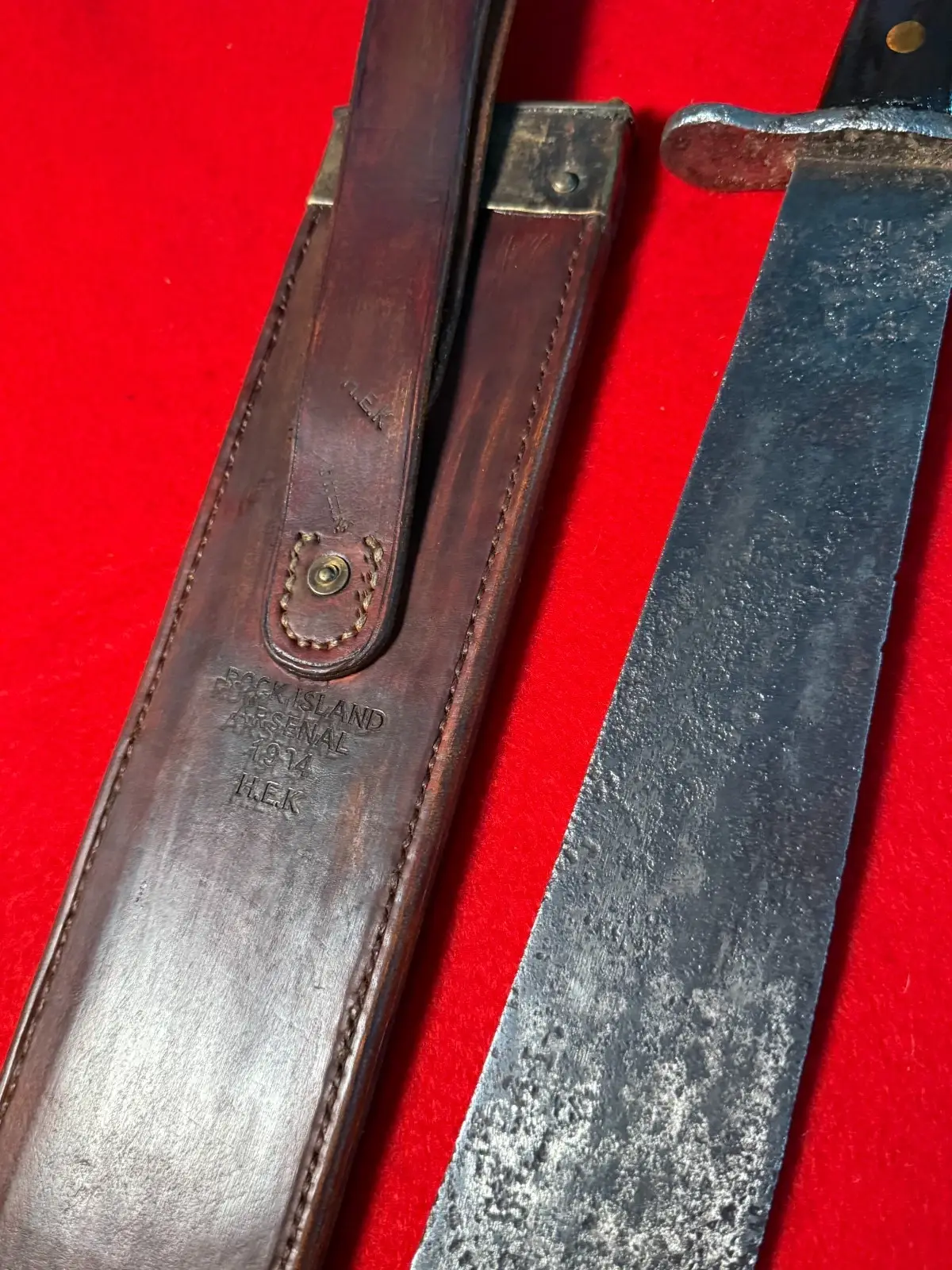 WW1 US M1909 BOLO KNIFE SPRINGFIELD ARMORY 1910 - 10