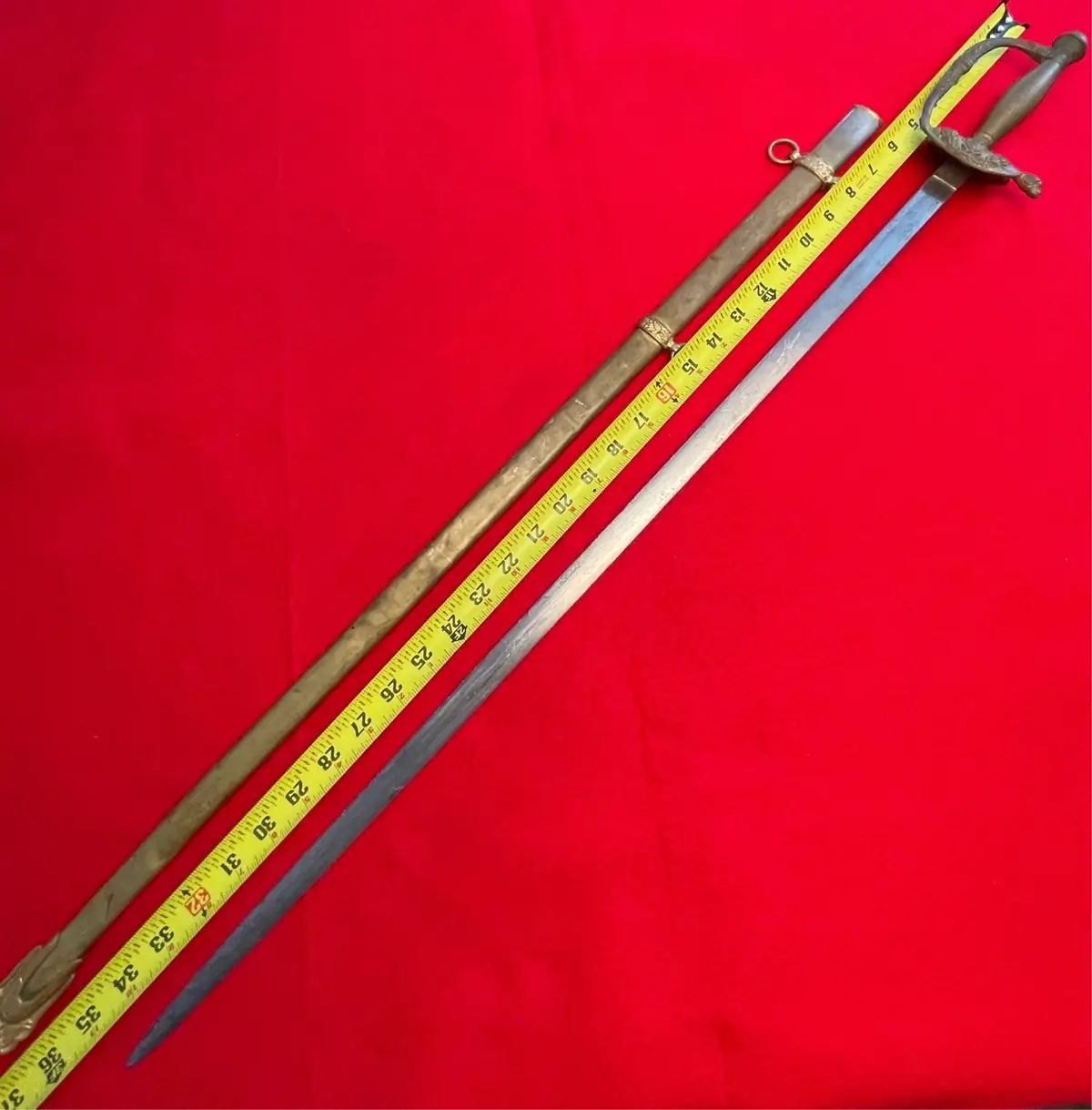 Original Spanish Toledo Officer Sword Dated 1868 alternate view