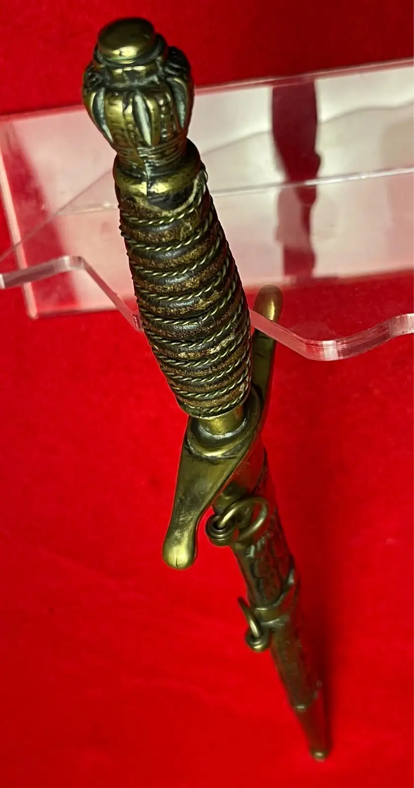 Original Yugoslav WW2 Army Officer Dagger with Scabbard - View 10
