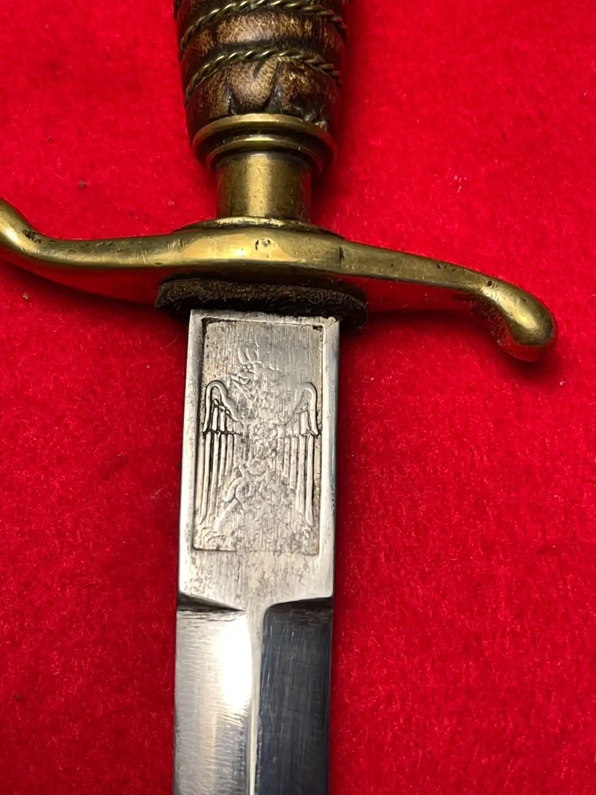 Original Yugoslav WW2 Army Officer Dagger with Scabbard - View 6