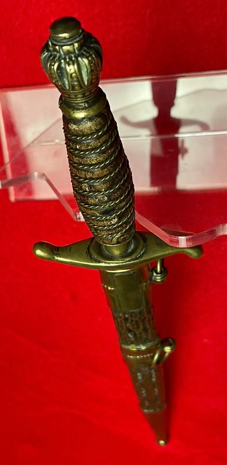 Original Yugoslav WW2 Army Officer Dagger with Scabbard - View 8