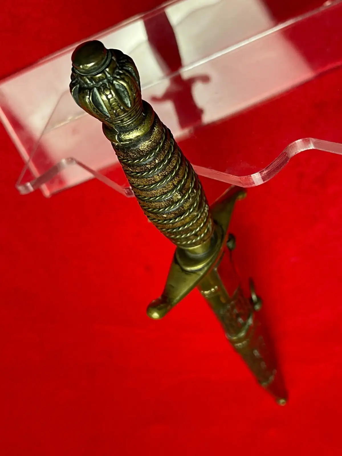 Original Yugoslav WW2 Army Officer Dagger with Scabbard - View 9