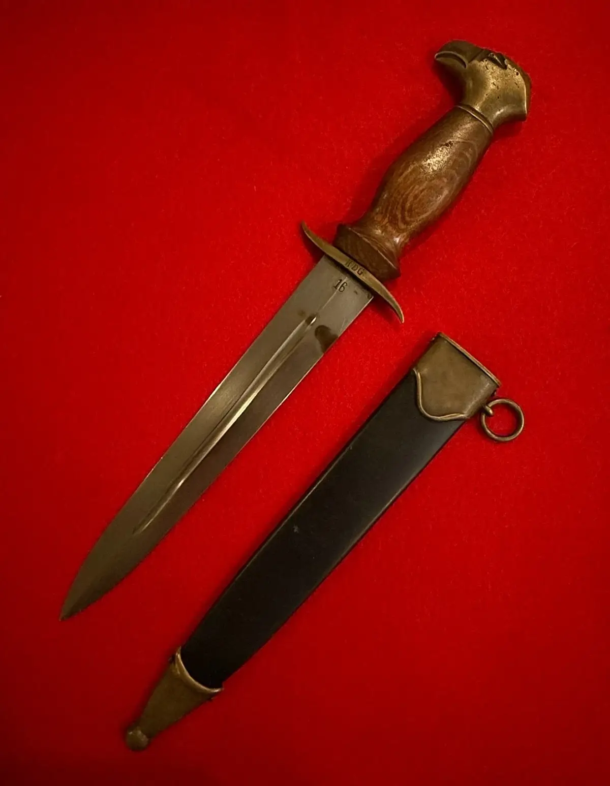 RARE WWII SLOVAK HLINKA GUARD DAGGER with Scabbard - 1