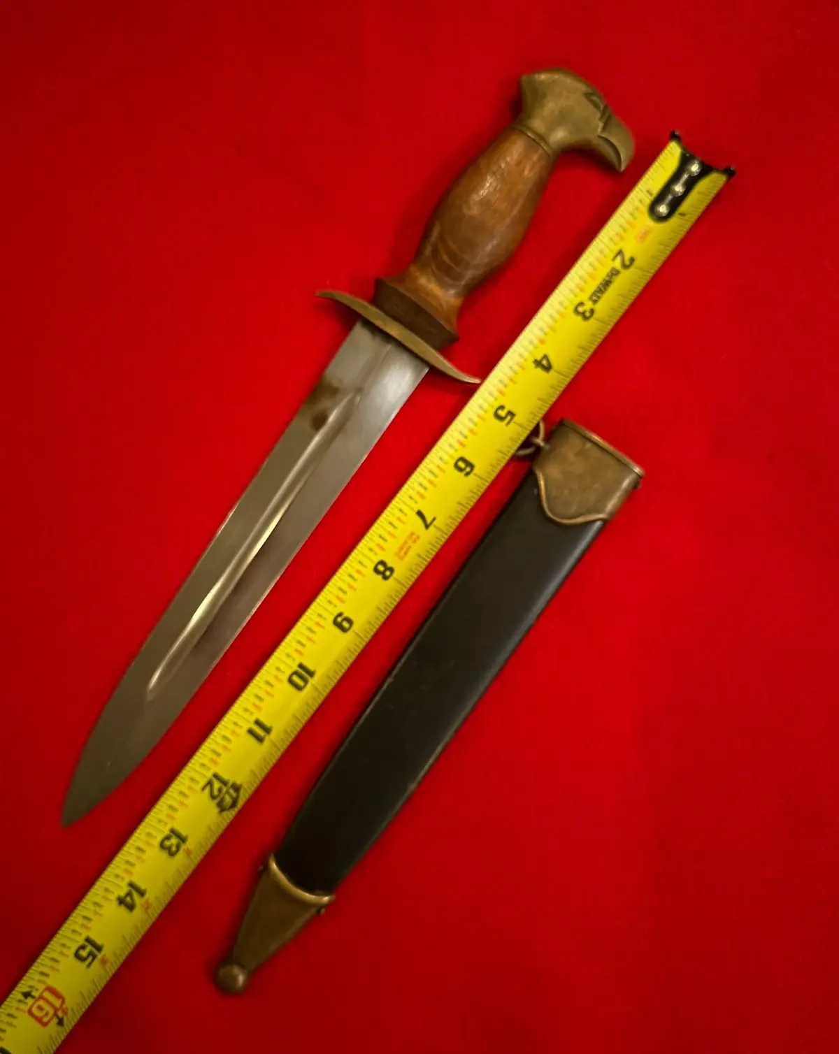 RARE WWII SLOVAK HLINKA GUARD DAGGER with Scabbard - 3