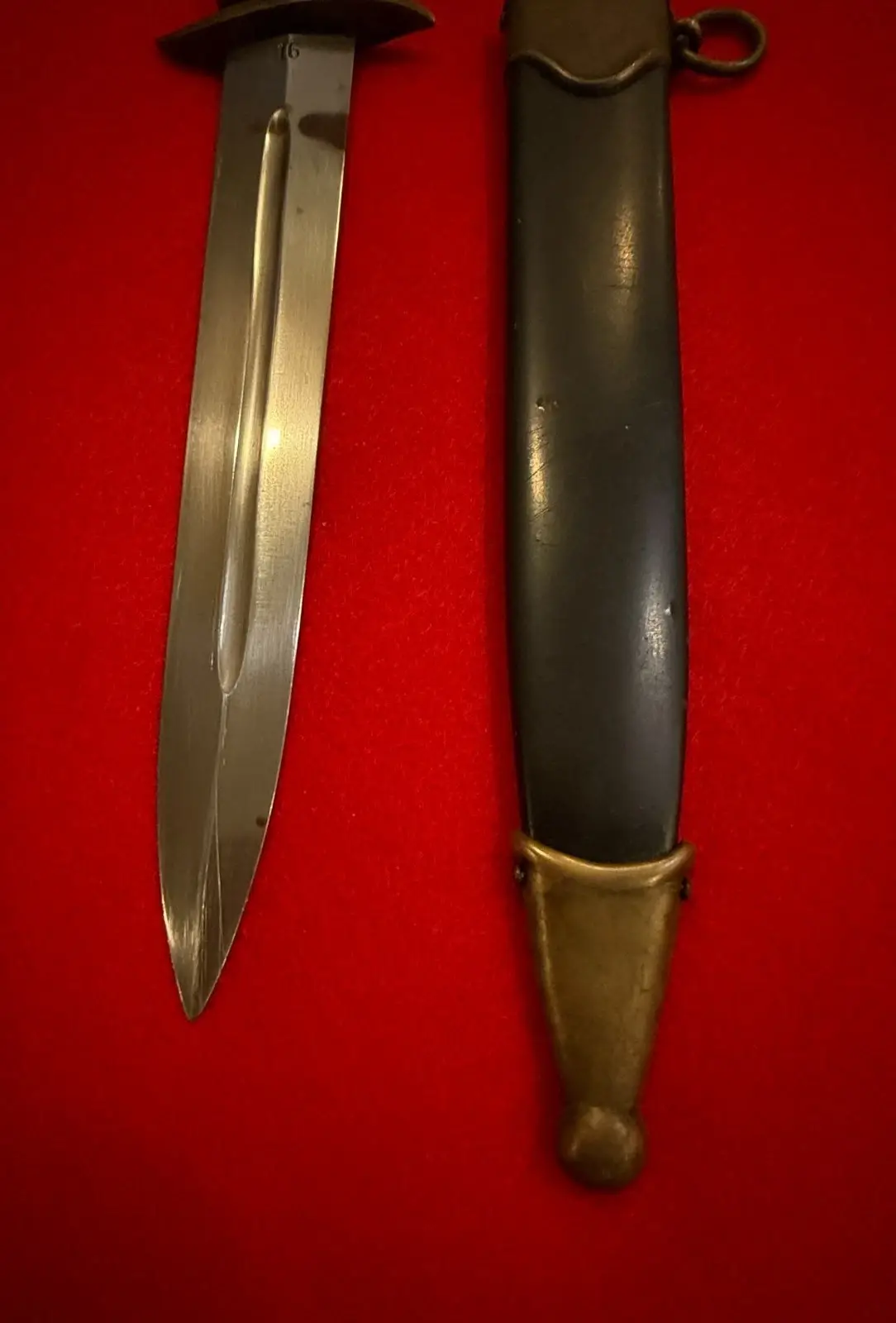 RARE WWII SLOVAK HLINKA GUARD DAGGER with Scabbard - 4