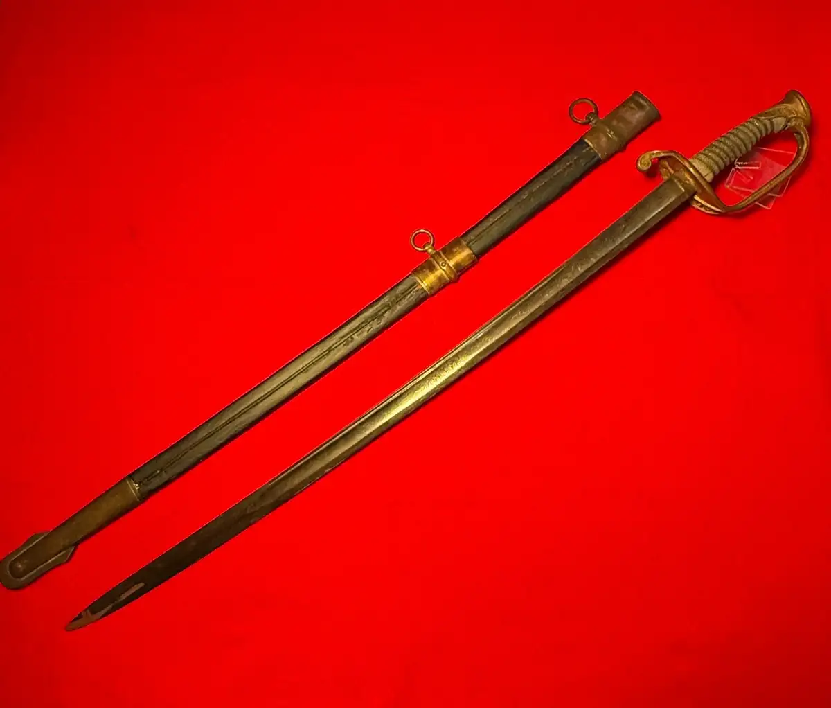 Original French M1828 Staff Officer Sword with Scabbard alternate view