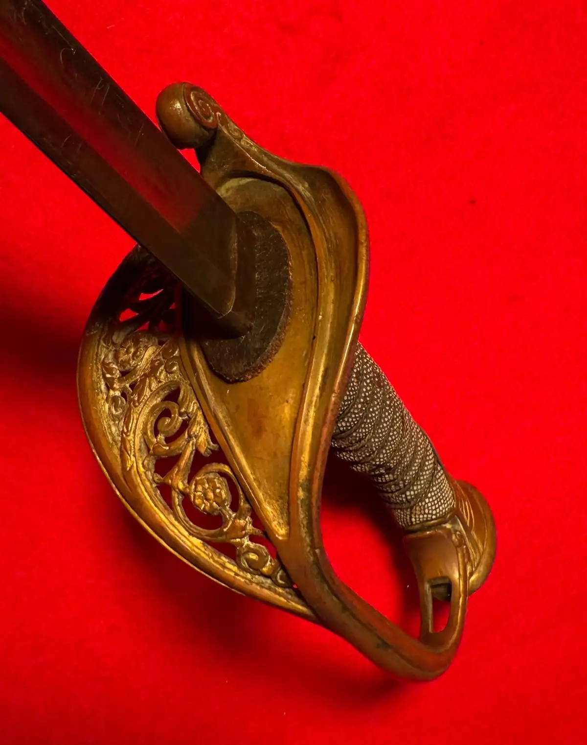 Original French M1828 Staff Officer Sword with Scabbard - View 24