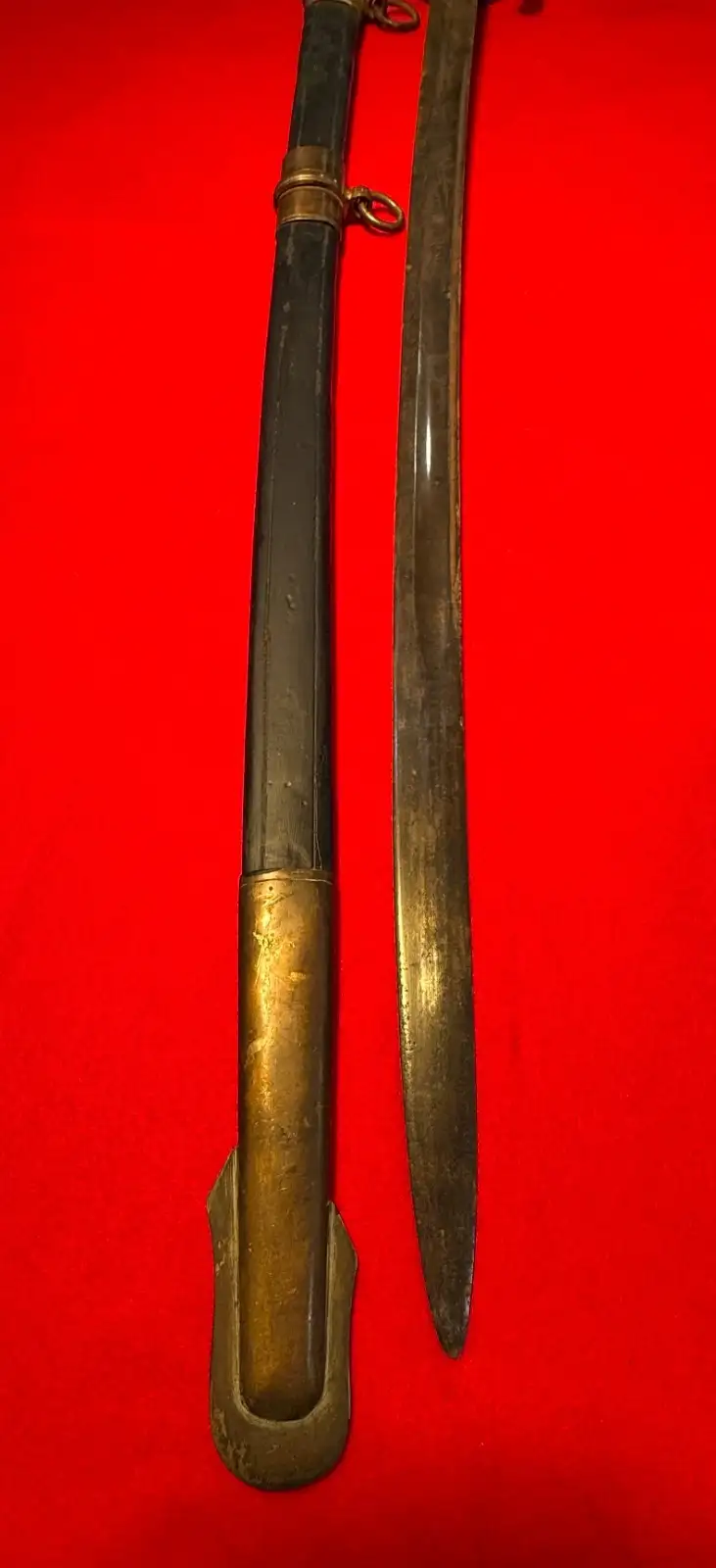 Original French M1828 Staff Officer Sword with Scabbard - View 4
