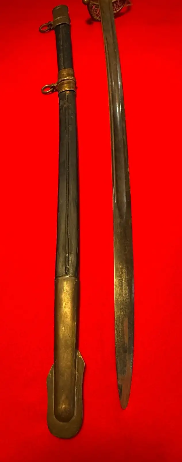 Original French M1828 Staff Officer Sword with Scabbard - View 5