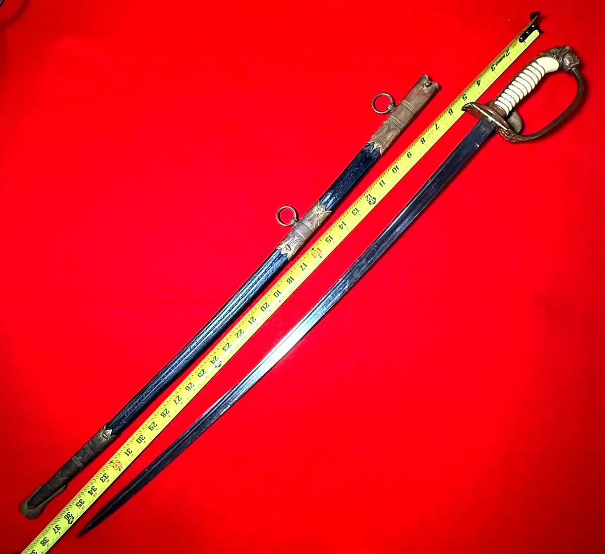 Original German WW2 Kriegsmarine Officer Sword by Hörster - View 3