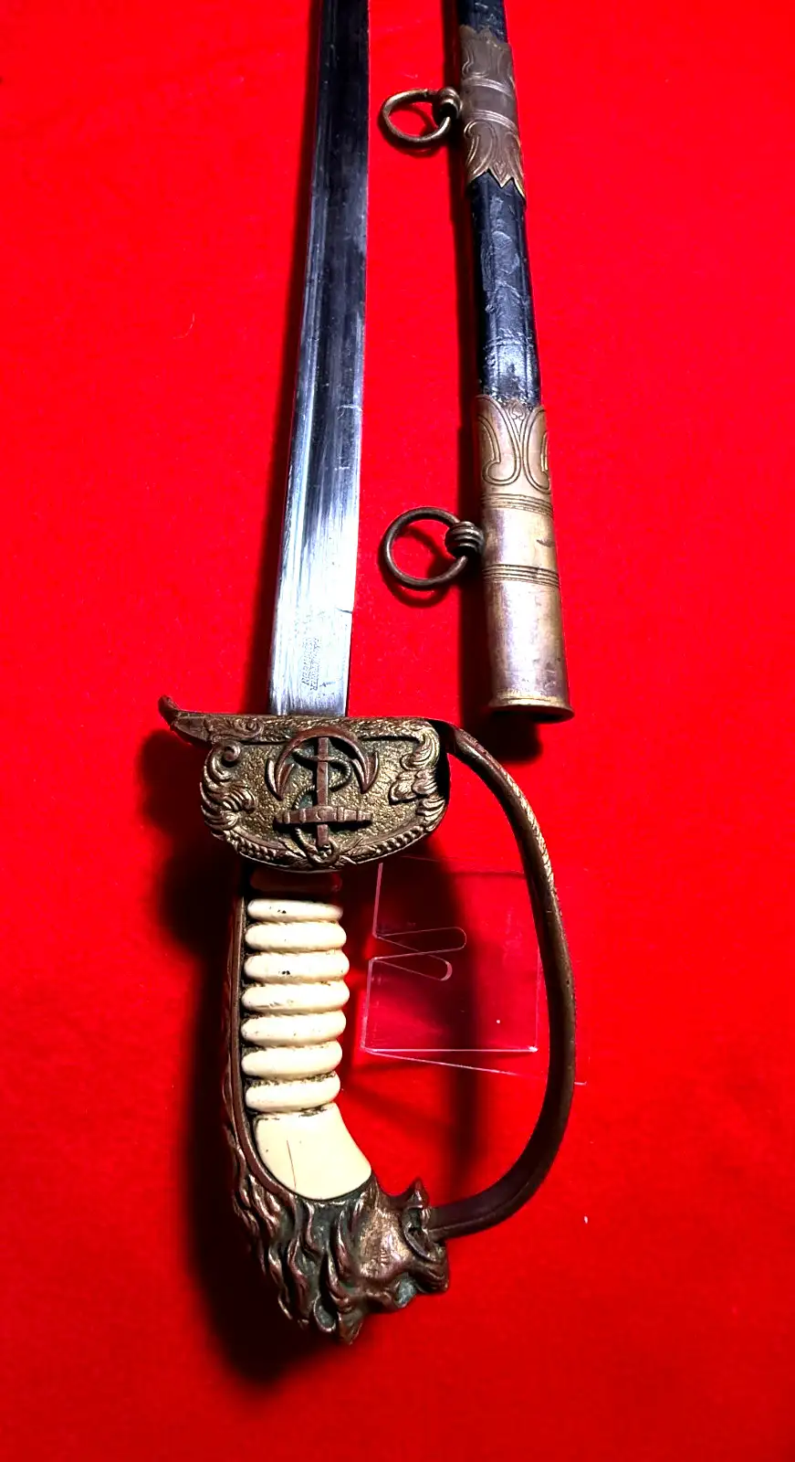 Original German WW2 Kriegsmarine Officer Sword by Hörster - View 7