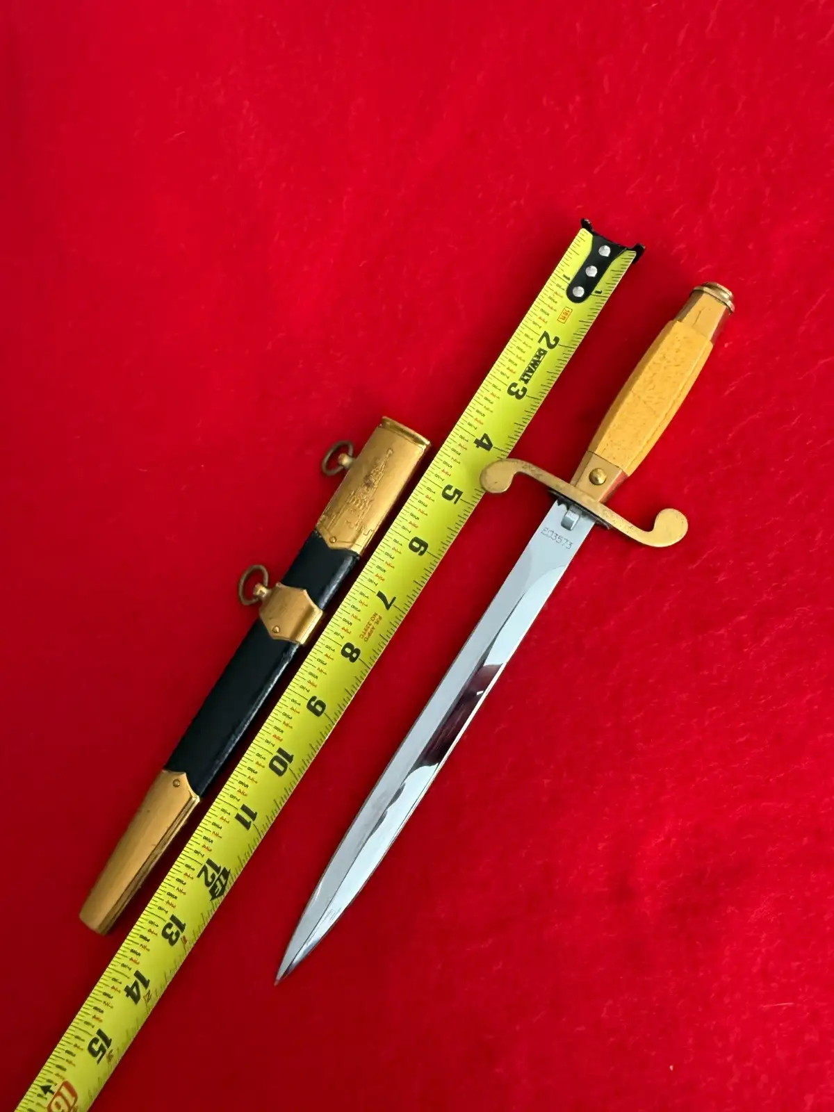 Original Soviet 1958 ZIK Army Officer Dirk Dagger - View 3