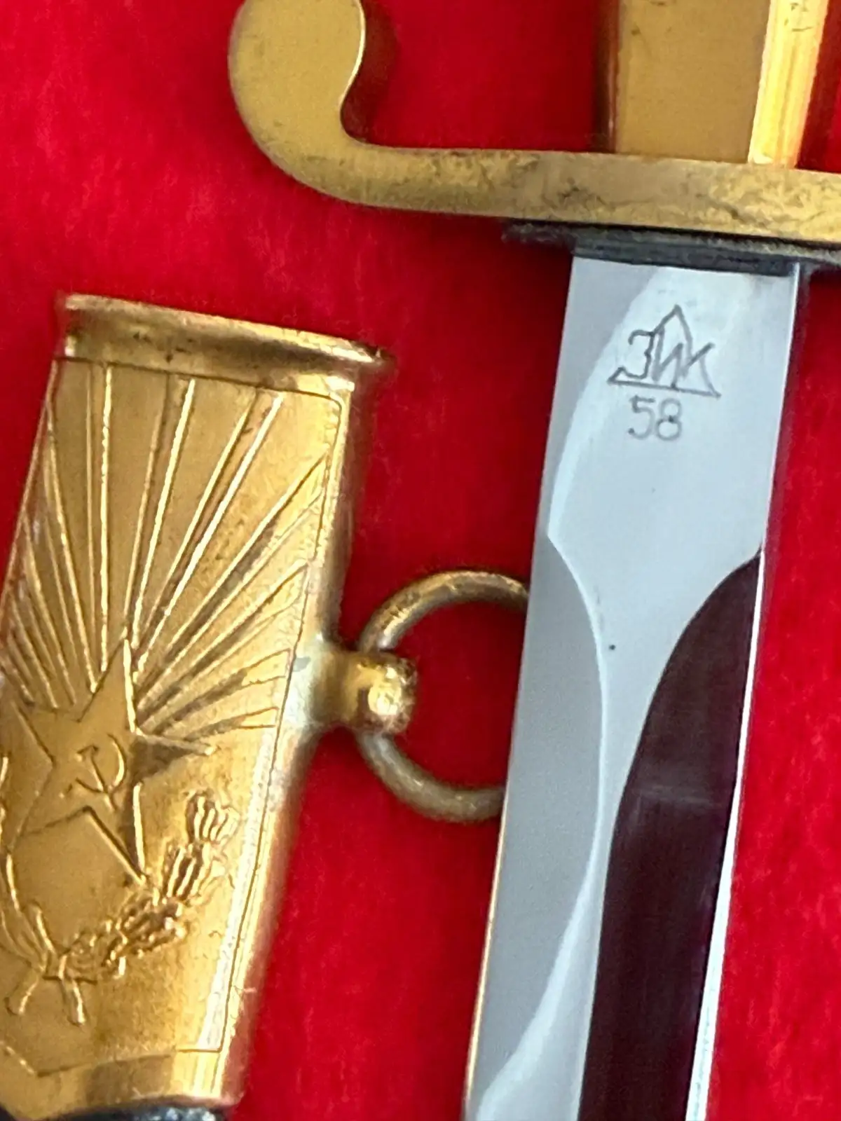 Original Soviet 1958 ZIK Army Officer Dirk Dagger - View 4
