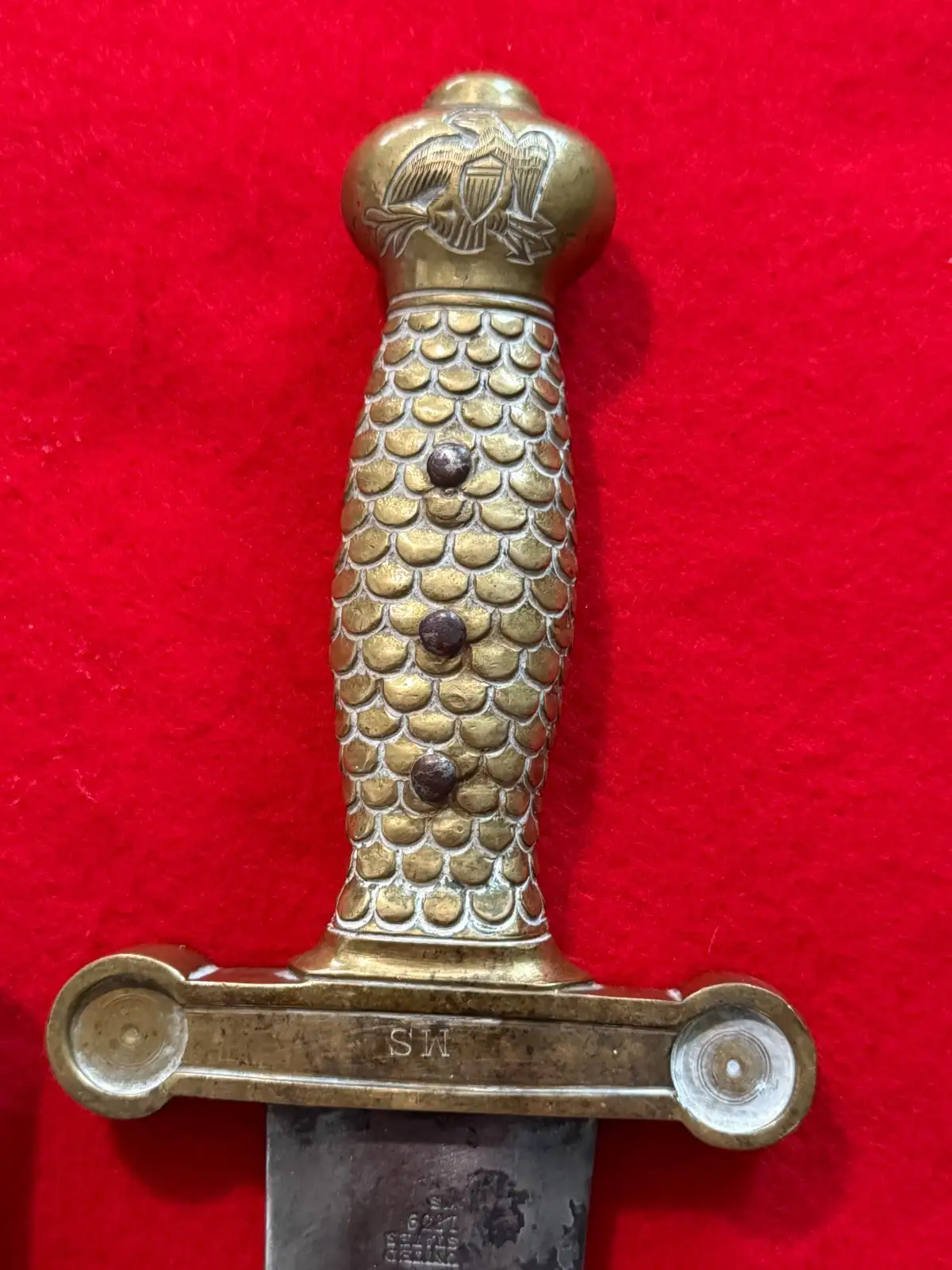 Original US Ames M1832 Short Artillery Sword - View 13