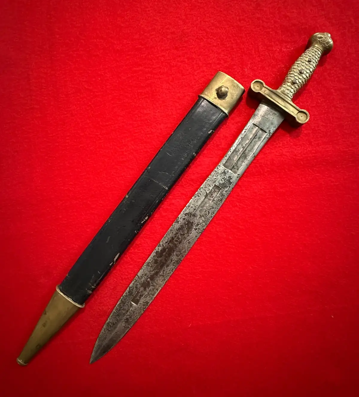 Original US Ames M1832 Short Artillery Sword alternate view