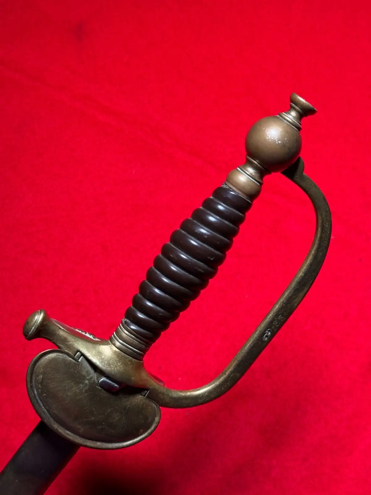 Original French M1872 Officer Epee Sword with Scabbard - View 14