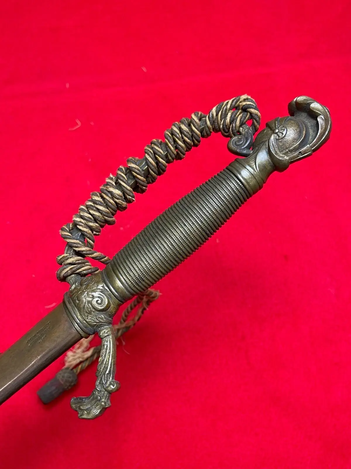 CIVIL WAR ERA AMES KNIGHTS HEAD CEREMONIAL SWORD - 11