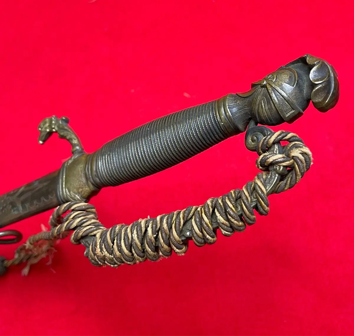 CIVIL WAR ERA AMES KNIGHTS HEAD CEREMONIAL SWORD - 12