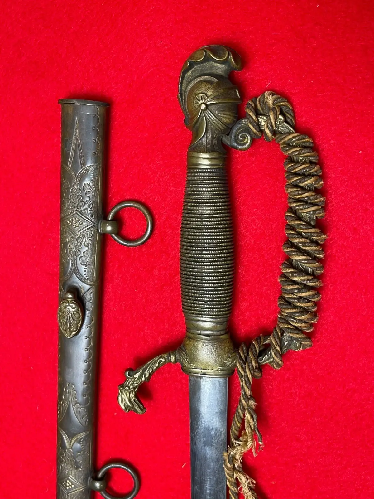 CIVIL WAR ERA AMES KNIGHTS HEAD CEREMONIAL SWORD - 13