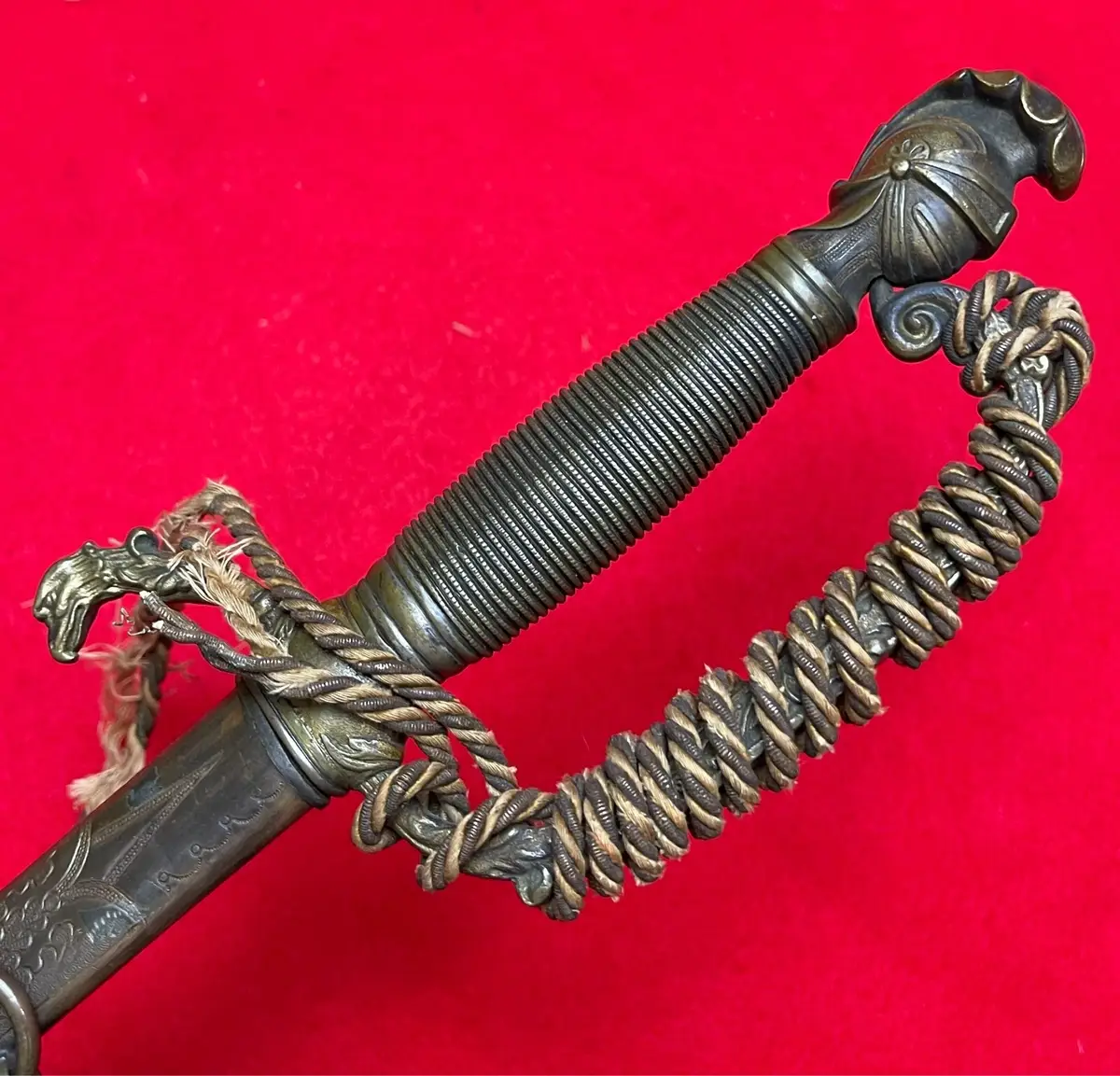 CIVIL WAR ERA AMES KNIGHTS HEAD CEREMONIAL SWORD - 9
