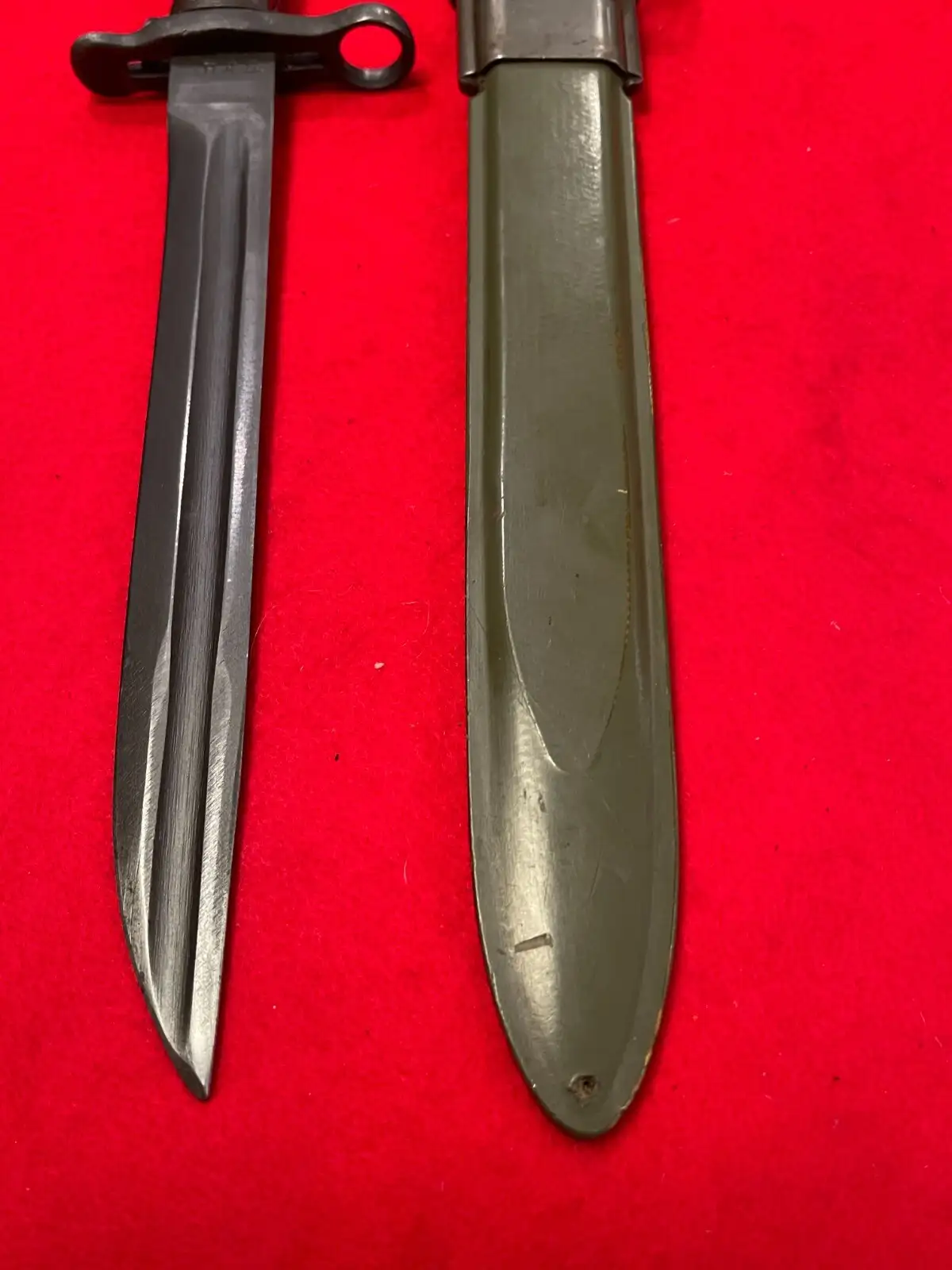 Original US WW2 M1 Bayonet Dated 1942 with Scabbard - View 5