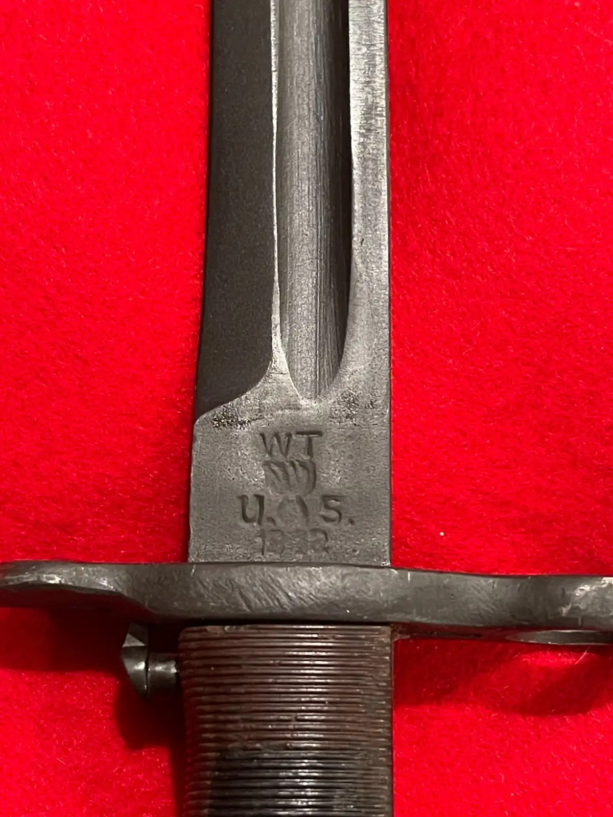 Original US WW2 M1 Bayonet Dated 1942 with Scabbard - View 6