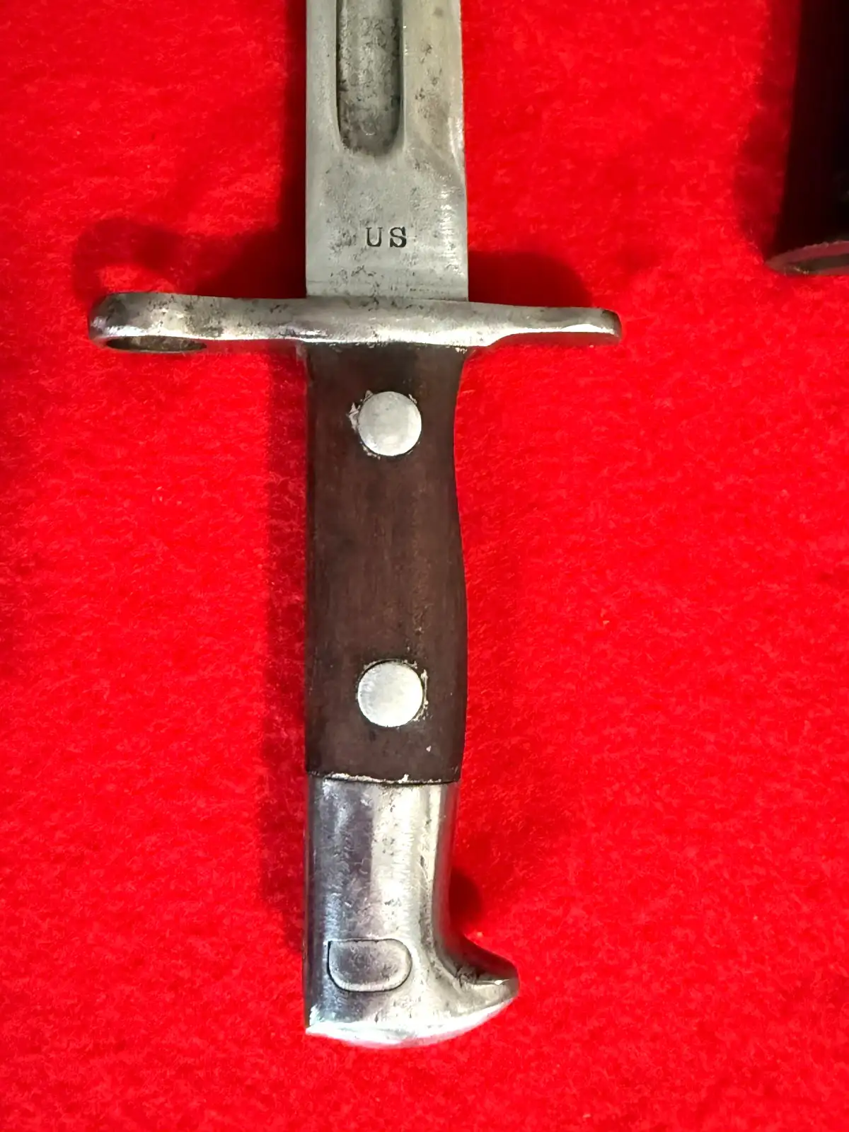 Original US M1892 Krag Rifle Bayonet with Scabbard - View 6