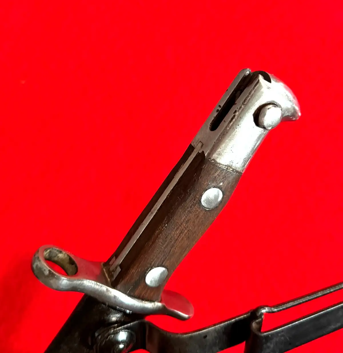Original US M1892 Krag Rifle Bayonet with Scabbard - View 9