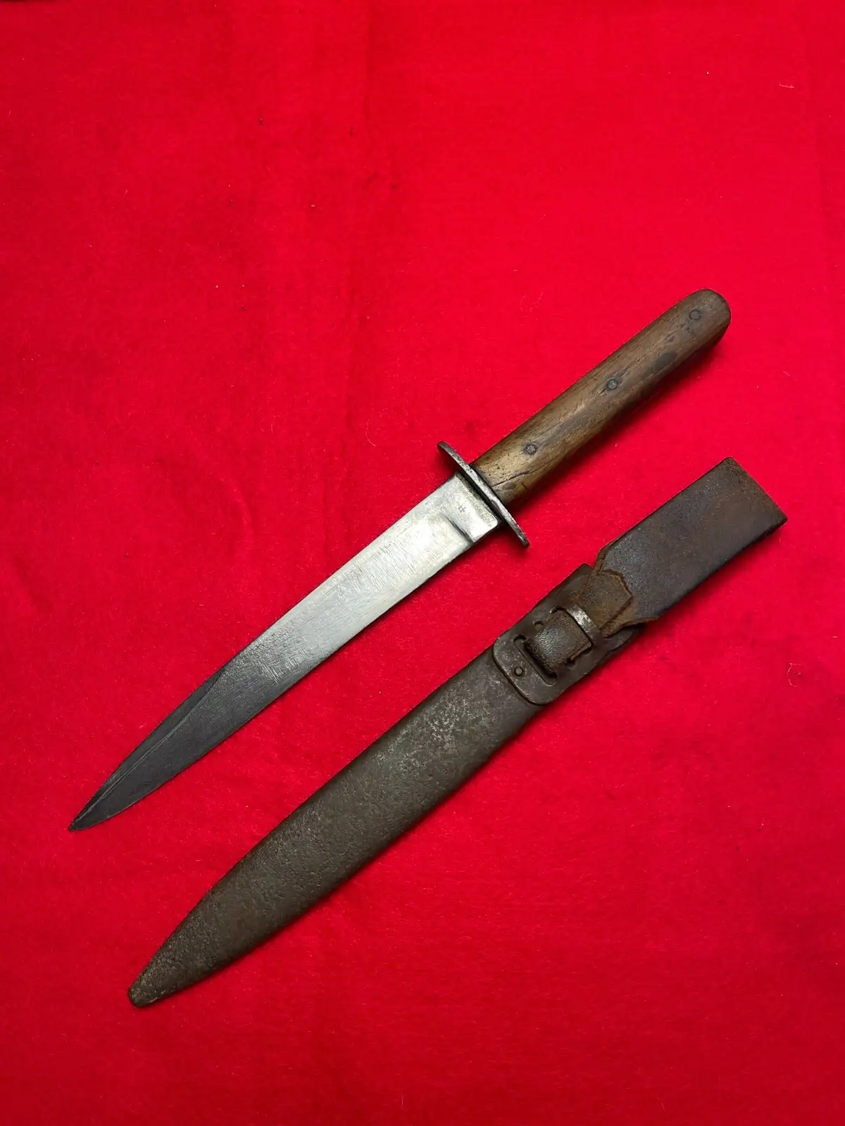 Original Austrian WW1 M1917 Trench Knife with Sheath - View 3