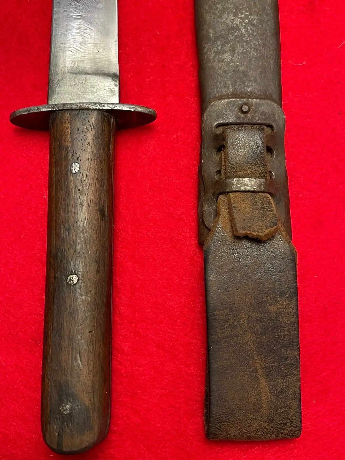 Original Austrian WW1 M1917 Trench Knife with Sheath - View 7