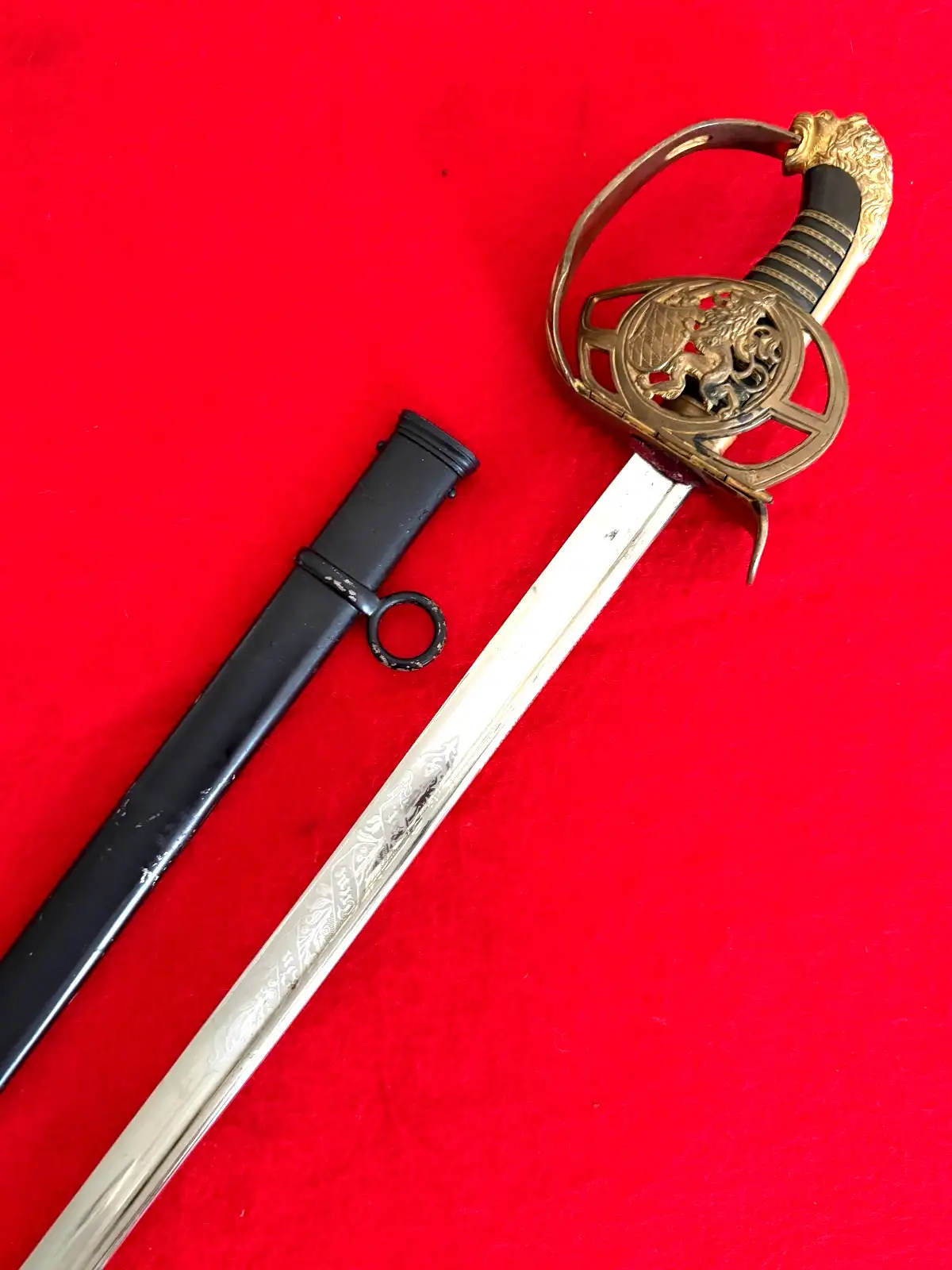 Original German Imperial Bavarian M1889 Cavalry Sword alternate view