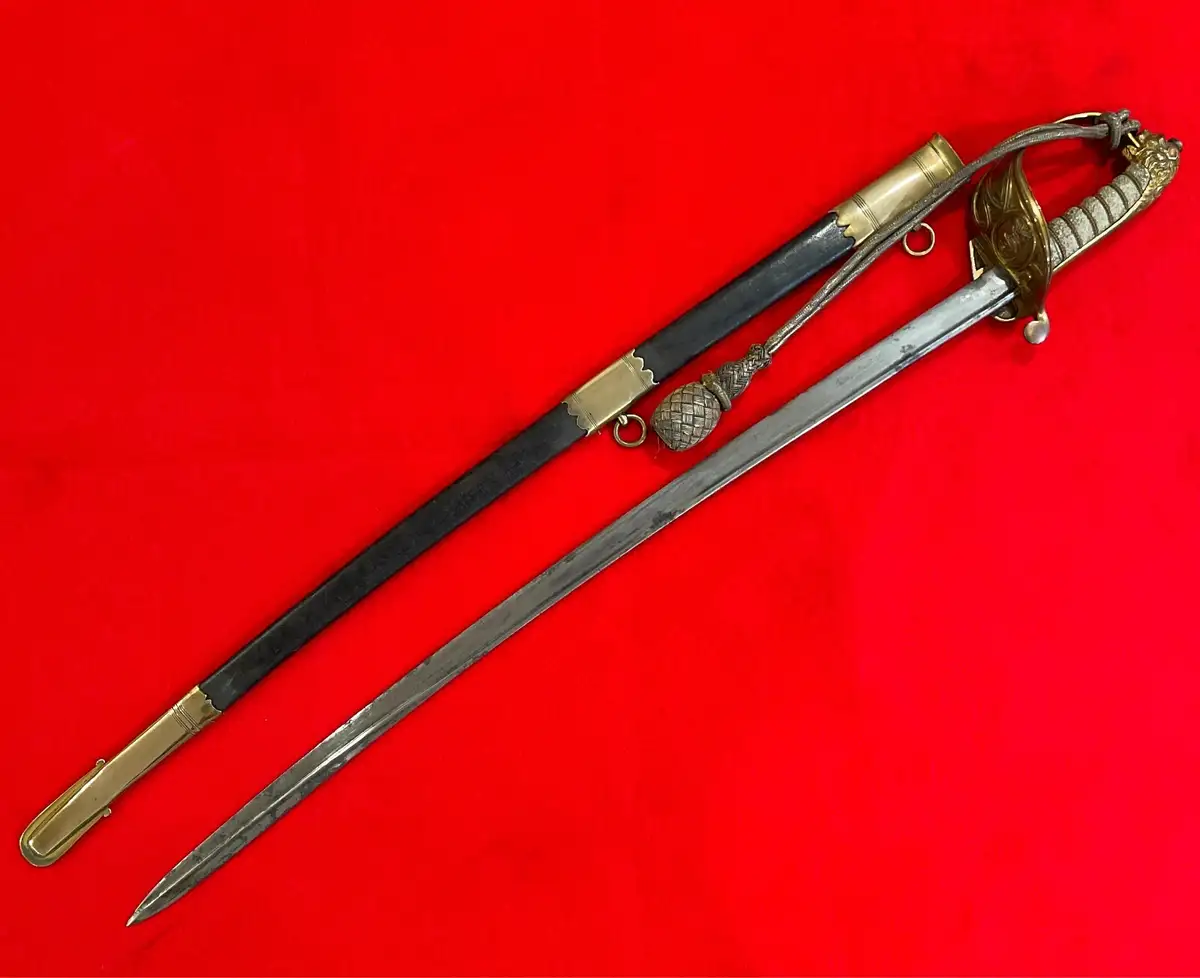 Original British Royal Navy George V Officer Sword alternate view