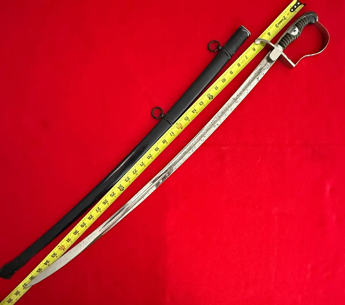 Original German WW1 Triple Etched Cavalry Sword - View 3