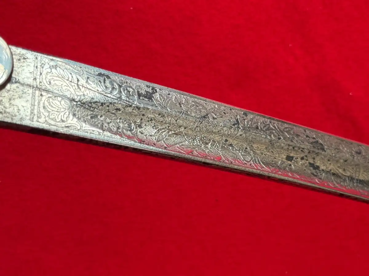 Original German WW1 Triple Etched Cavalry Sword - View 6