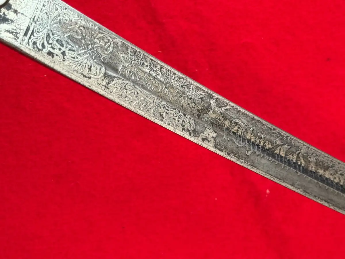 Original German WW1 Triple Etched Cavalry Sword - View 8