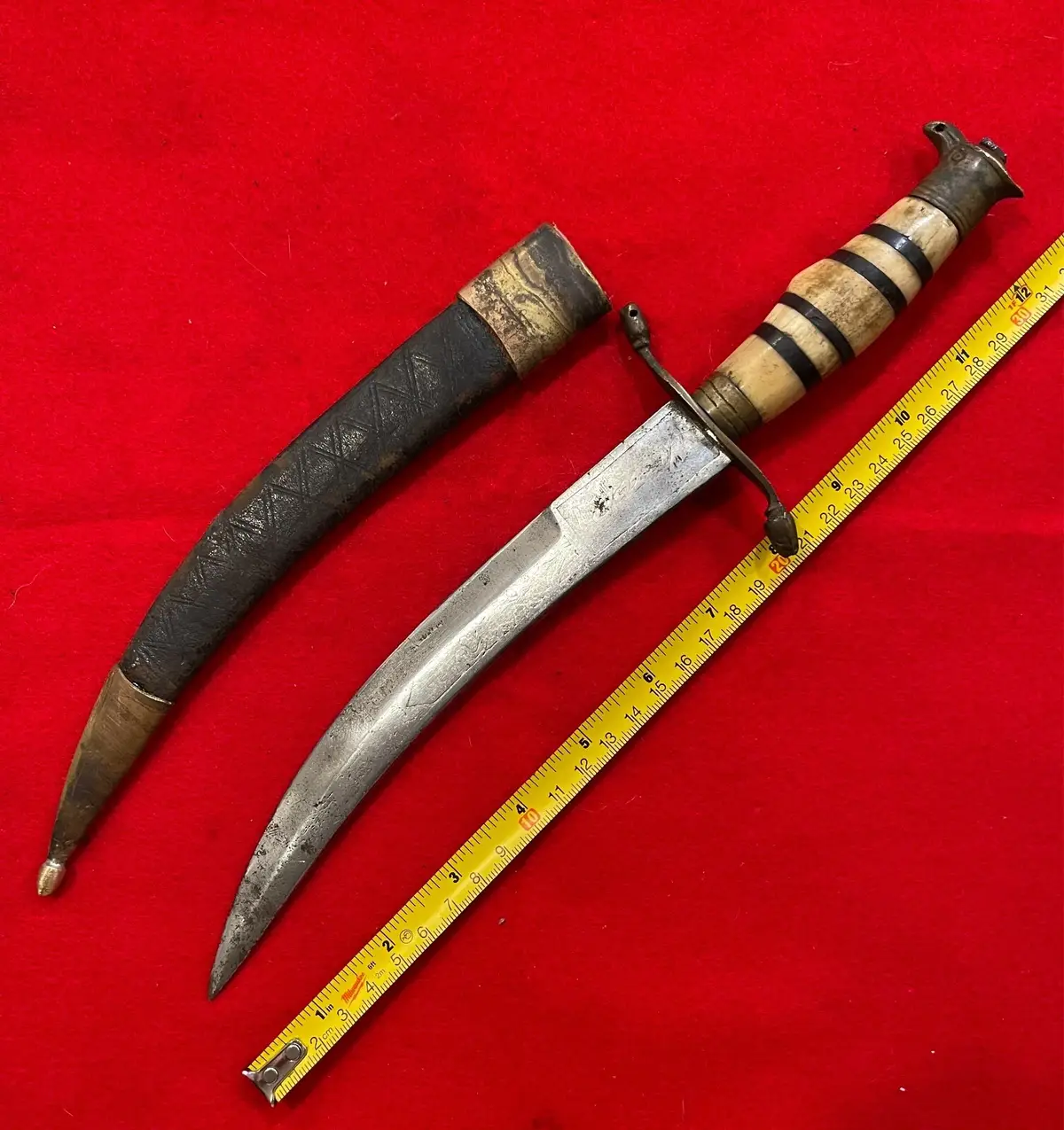 Vintage Kirpan Dagger Knife with Scabbard (2 Knifes) - 10