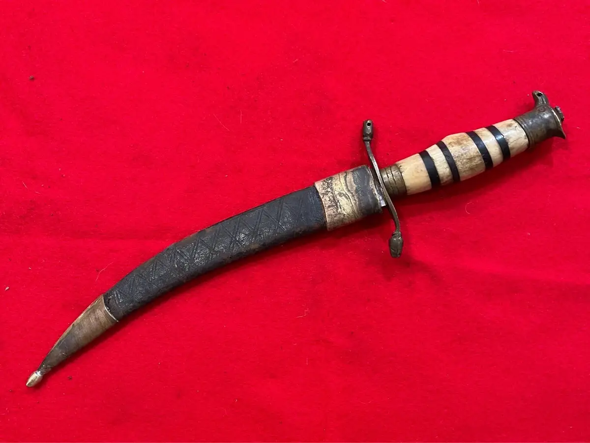 Vintage Kirpan Dagger Knife with Scabbard (2 Knifes) - 2