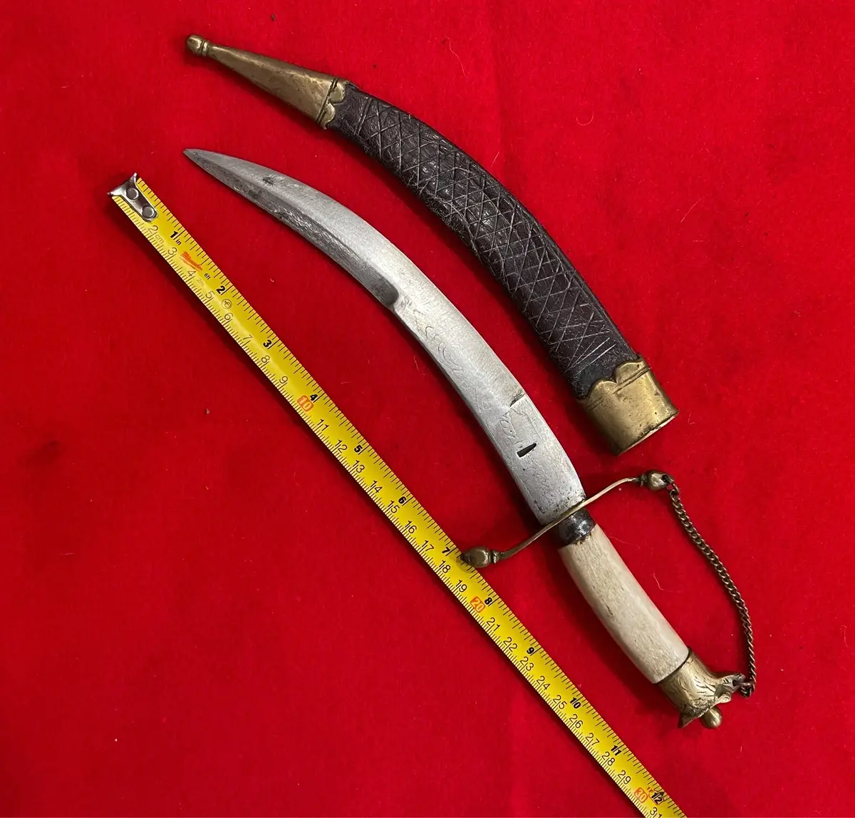 Vintage Kirpan Dagger Knife with Scabbard (2 Knifes) - 3