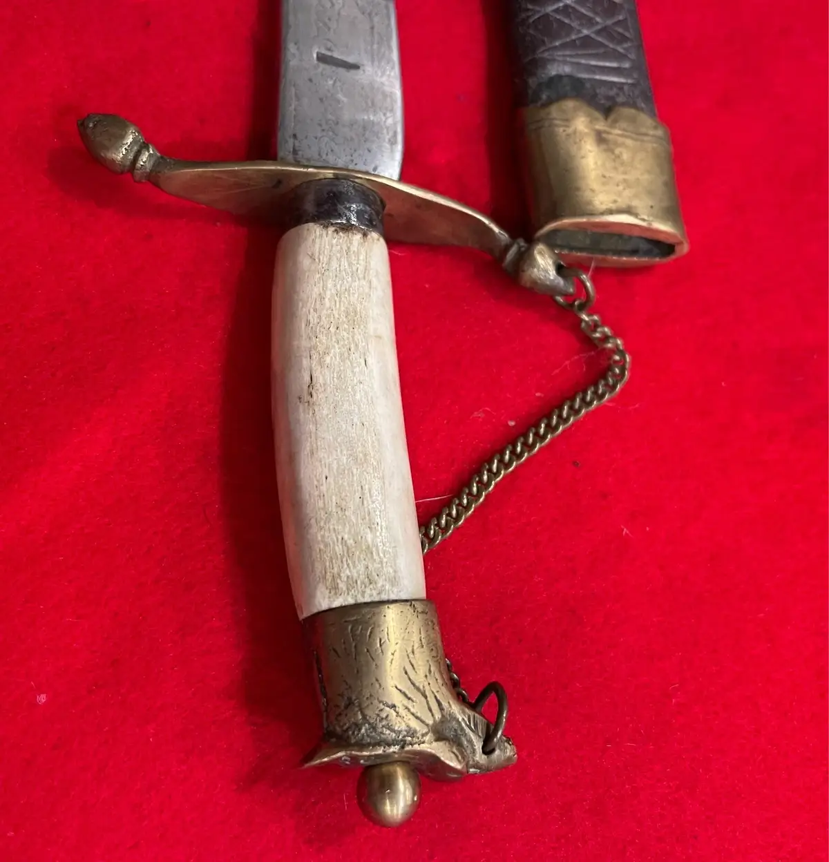 Vintage Kirpan Dagger Knife with Scabbard (2 Knifes) - 8